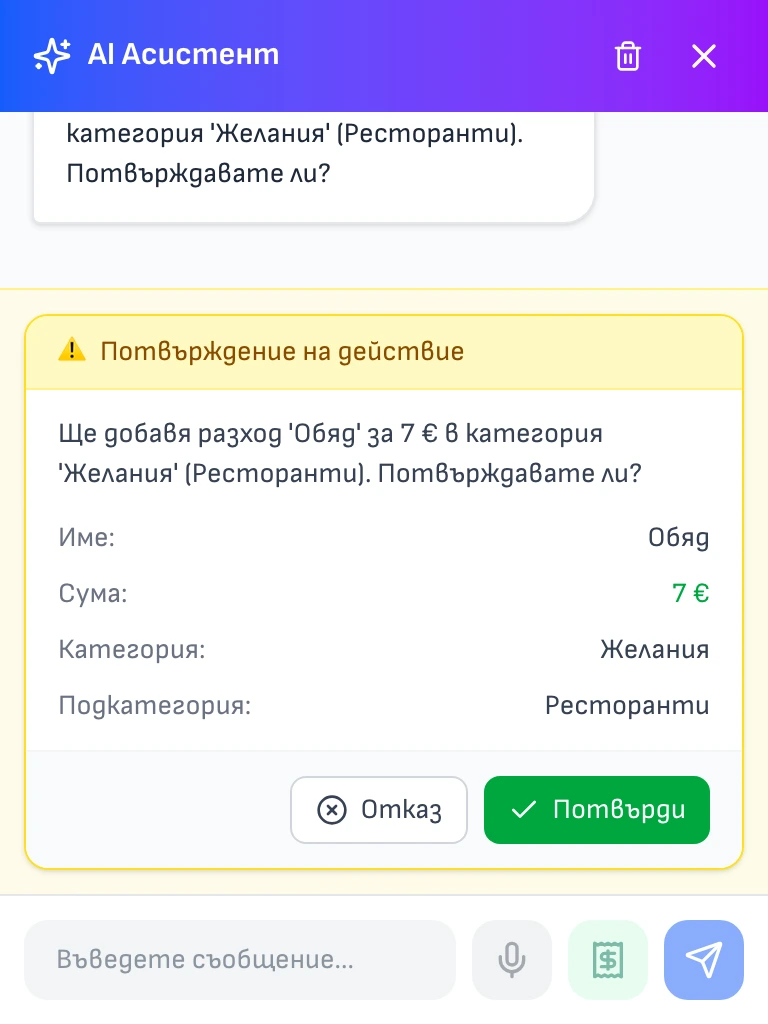 Finny AI асистент